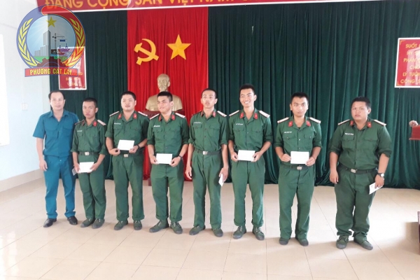 Ủy ban nhân dân phường Cát Lái  thăm tân binh mới nhập ngũ năm 2019