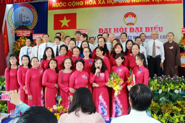 Ủy ban UBMT TQ Việt Nam phường Cát Lái tổ chức  thành công Đại hội đại biểu Mặt trận UBMTTQ  Việt Na